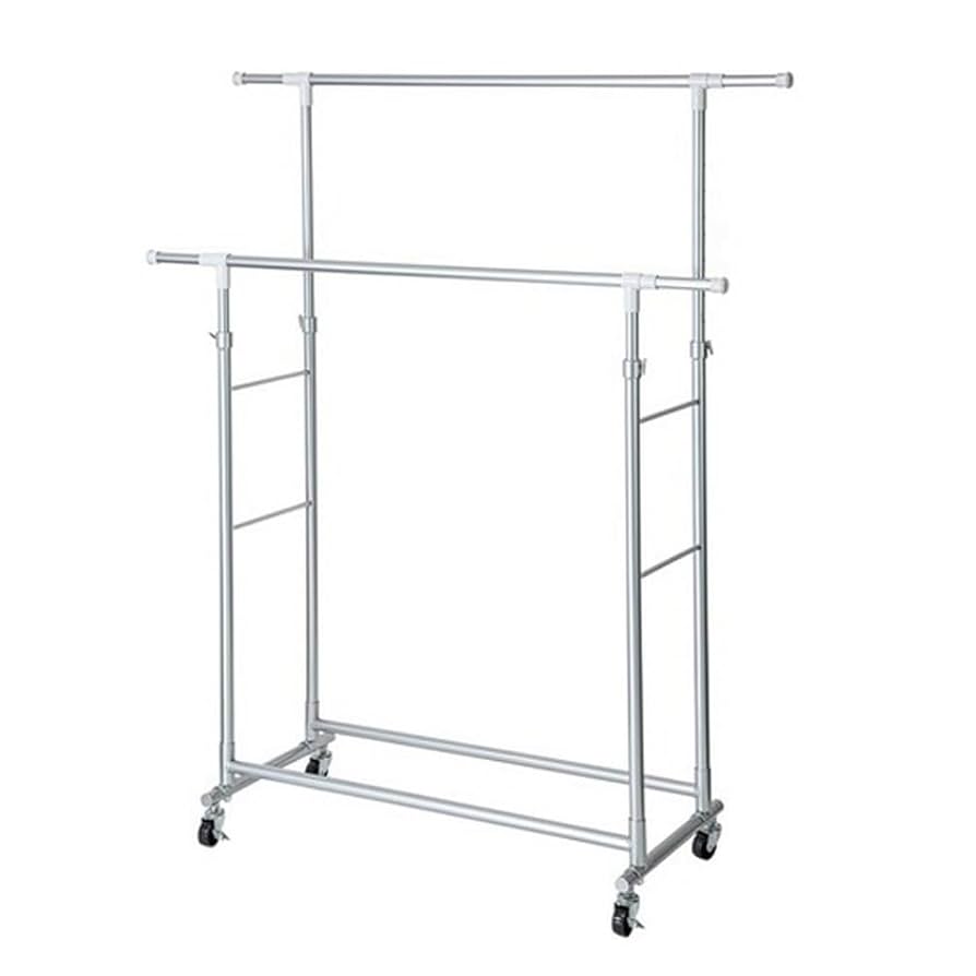 中古　ニトリ　たてよこ伸縮可能　ハンガーラック　3個セット ニトリ 収納付きハンガーラック(ニーズ3 84 OP-3段 WW/GY